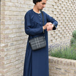 The Navy Gold Threaded Thobe