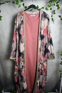 The Two Piece Tie Dye Abaya With Adjustable Belt