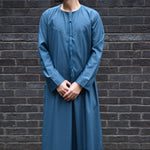 The Emirati Embroidery turquoise Thobe