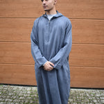 The Grey Suede Hooded Thobe