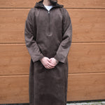 The Brown Suede Hooded Thobe