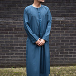 The Emirati Embroidery turquoise Thobe