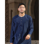 The Navy Gold Threaded Thobe