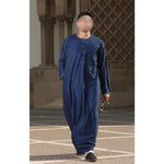 The Navy Gold Threaded Thobe