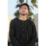 The Black Gold Threaded Thobe
