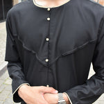 The Black Gold Threaded Thobe