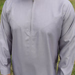 Omani Grey Cotton Thobe