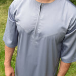 Omani Short Sleeve Grey Thobe