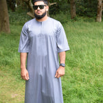 Omani Short Sleeve Grey Thobe