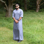 Omani Short Sleeve Grey Thobe