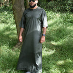 Omani Short Sleeve Dark Green Thobe