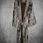 The Two Piece Tie Dye Abaya With Adjustable Belt