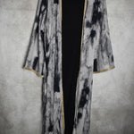 The Two Piece Tie Dye Abaya With Adjustable Belt
