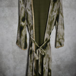 The Two Piece Tie Dye Abaya With Adjustable Belt