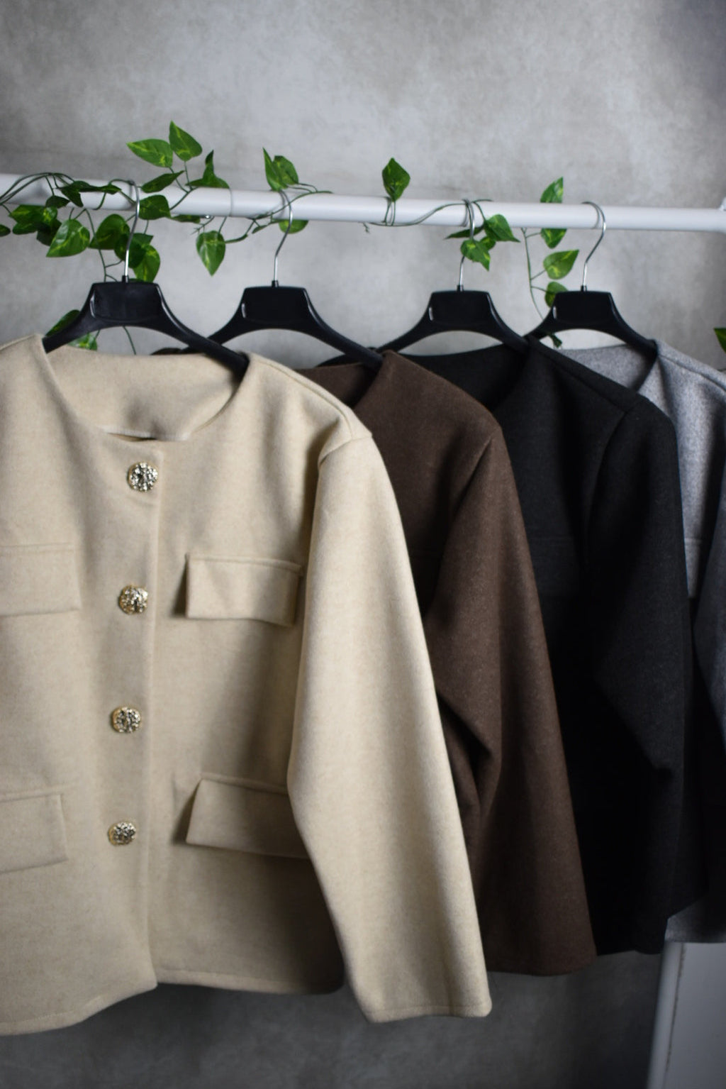 The Gold Button Cropped Coat