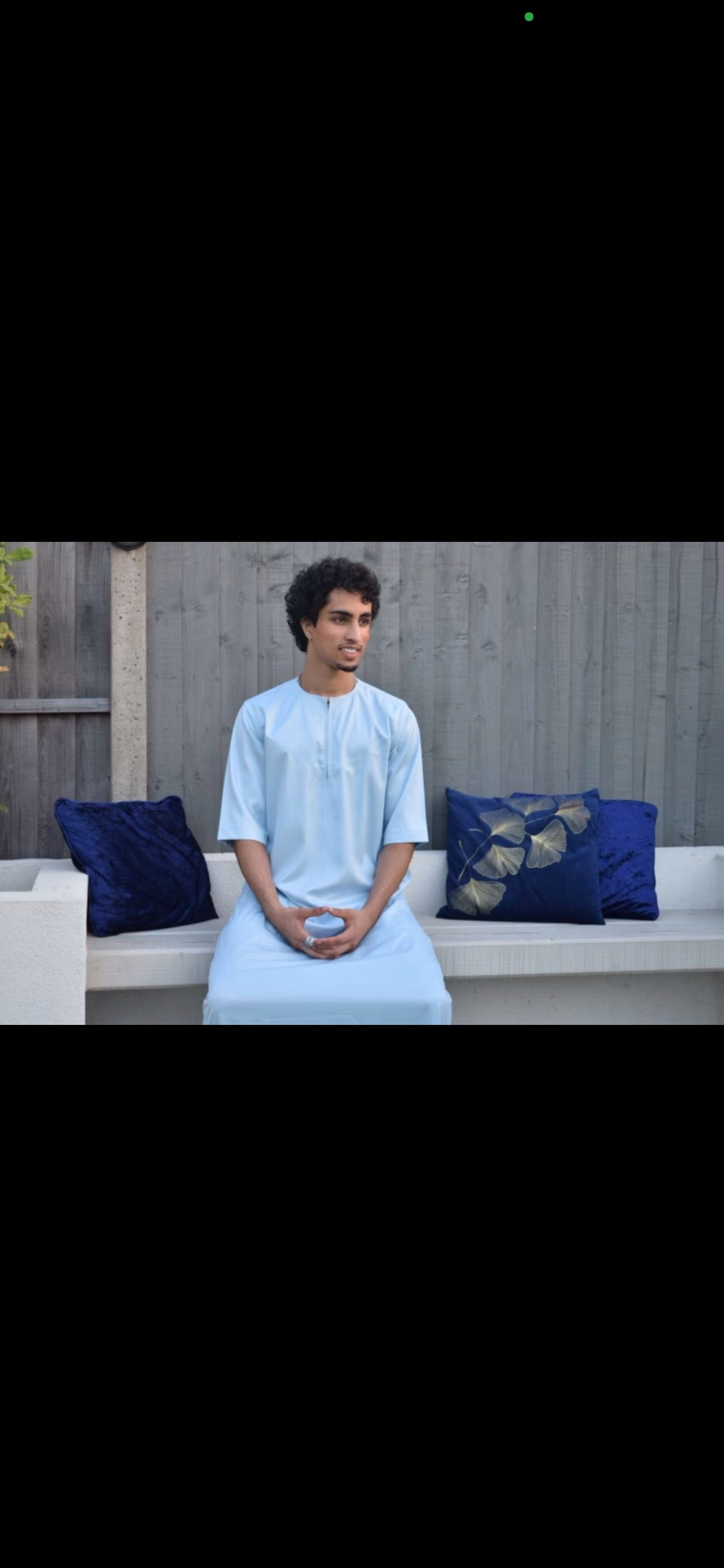 Omani Short Sleeve Sky Blue Thobe