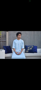 Omani Short Sleeve Sky Blue Thobe